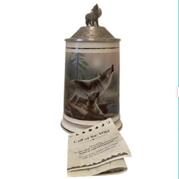 WOLF Beer Stein Call Of The Wild New Gift Mug - Picture 2 of 7